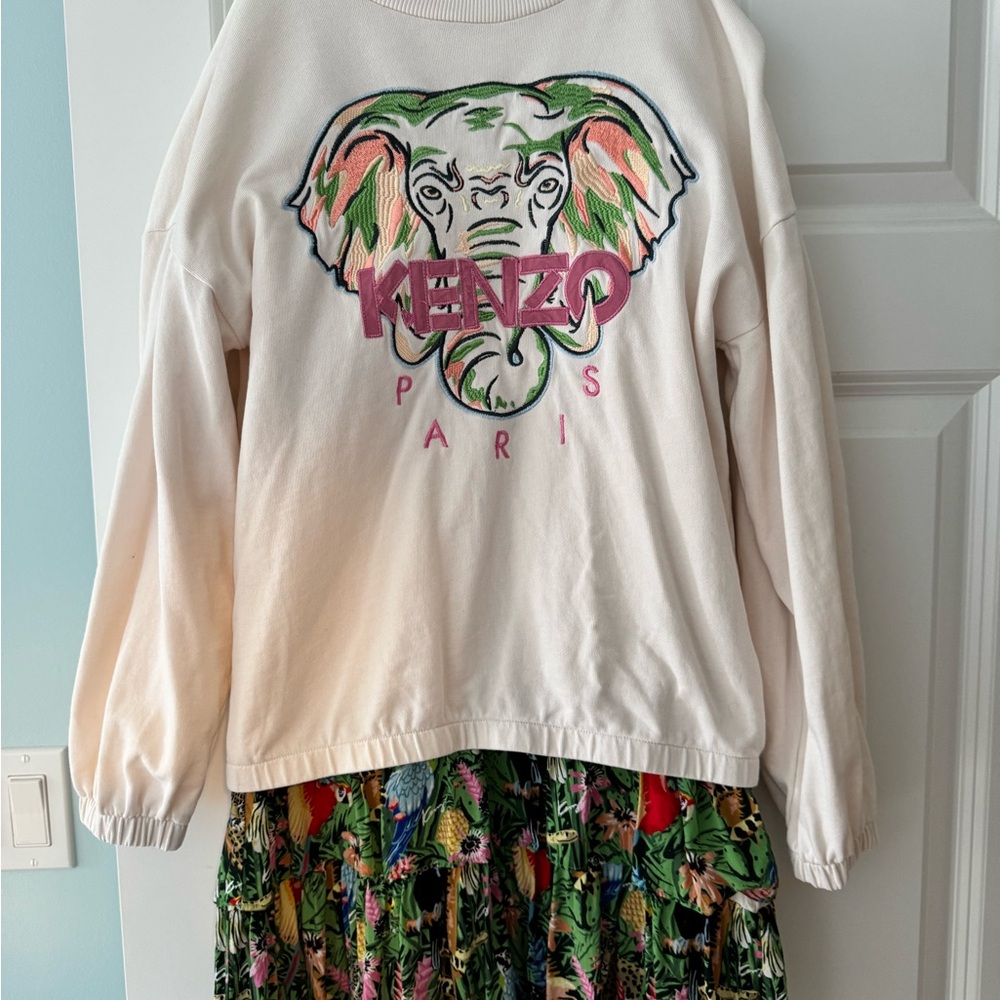 Kenzo Kids White Sweatshirt
